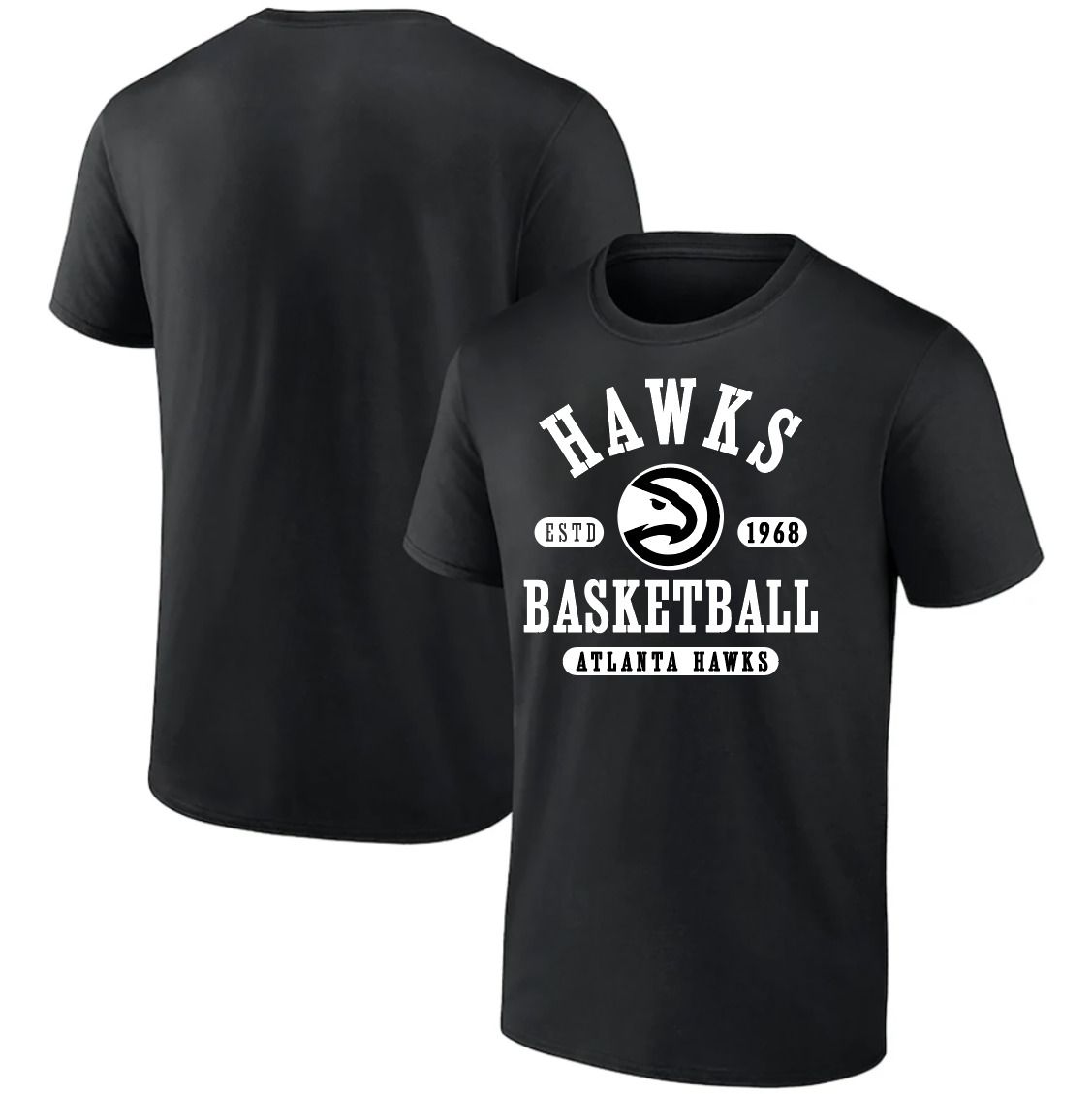 Men 2025 NBA Atlanta Hawks Black T shirts style 041
